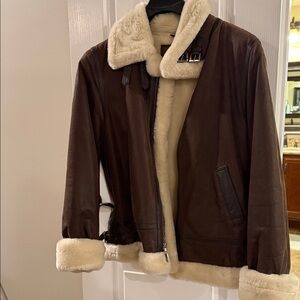 St. John's Bay Brown Shearling Jacket
